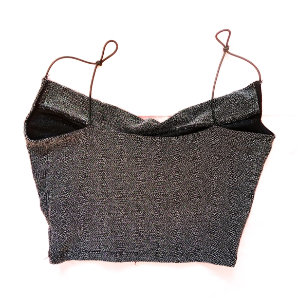 Silver crop top - Picture 3 of 4